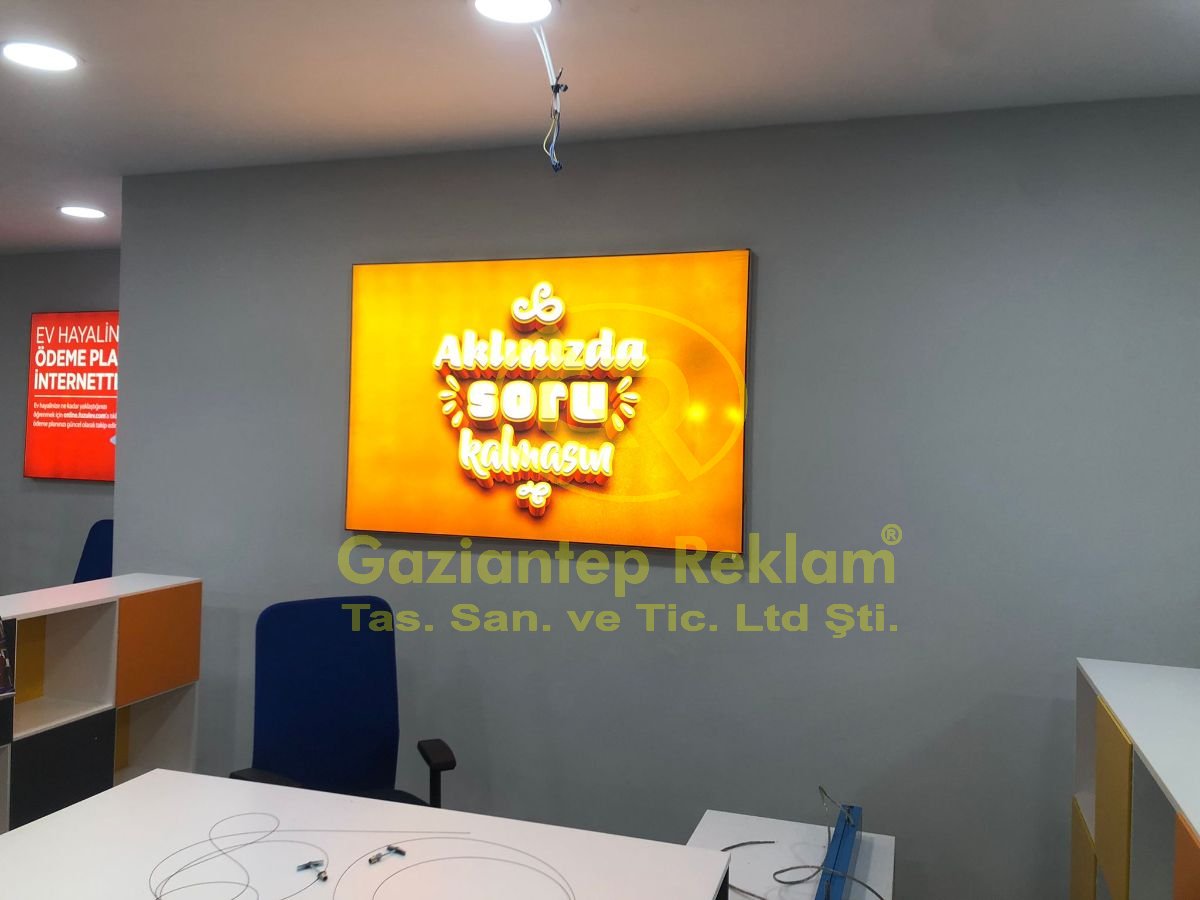 Aklınızda Soru Kalmasın Gergi Vinil LED Lightbox