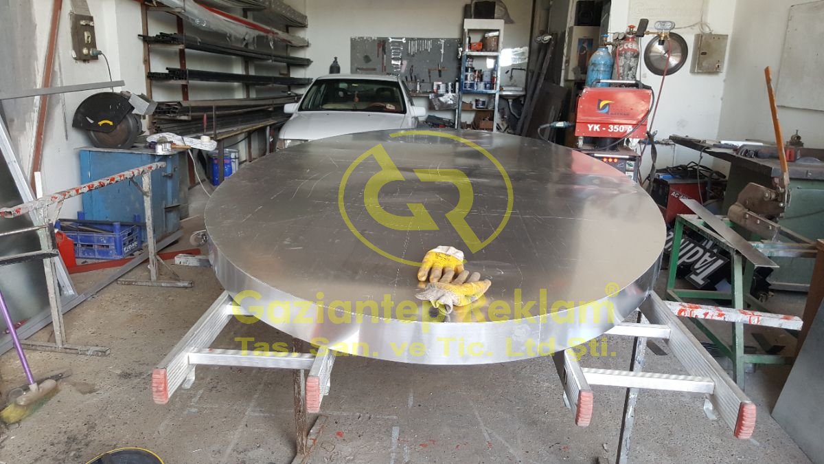  Büyük Yuvarlak Alüminyum Tabela İmalatı