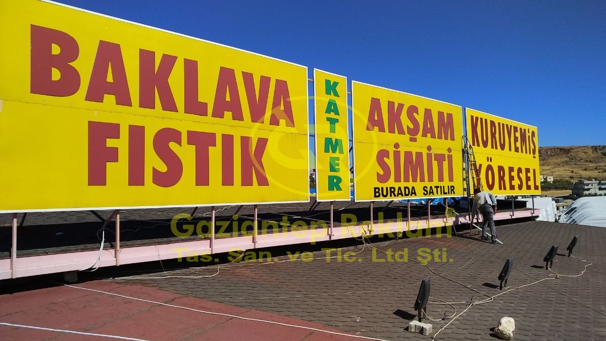  Çatı Germe Vinil Tabela İmalatı