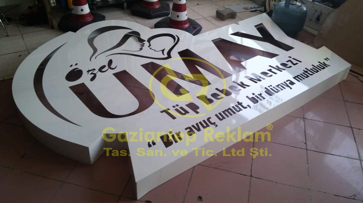 CNC Kesim Işıklı Pleksi Kutu Tabela İmalatı