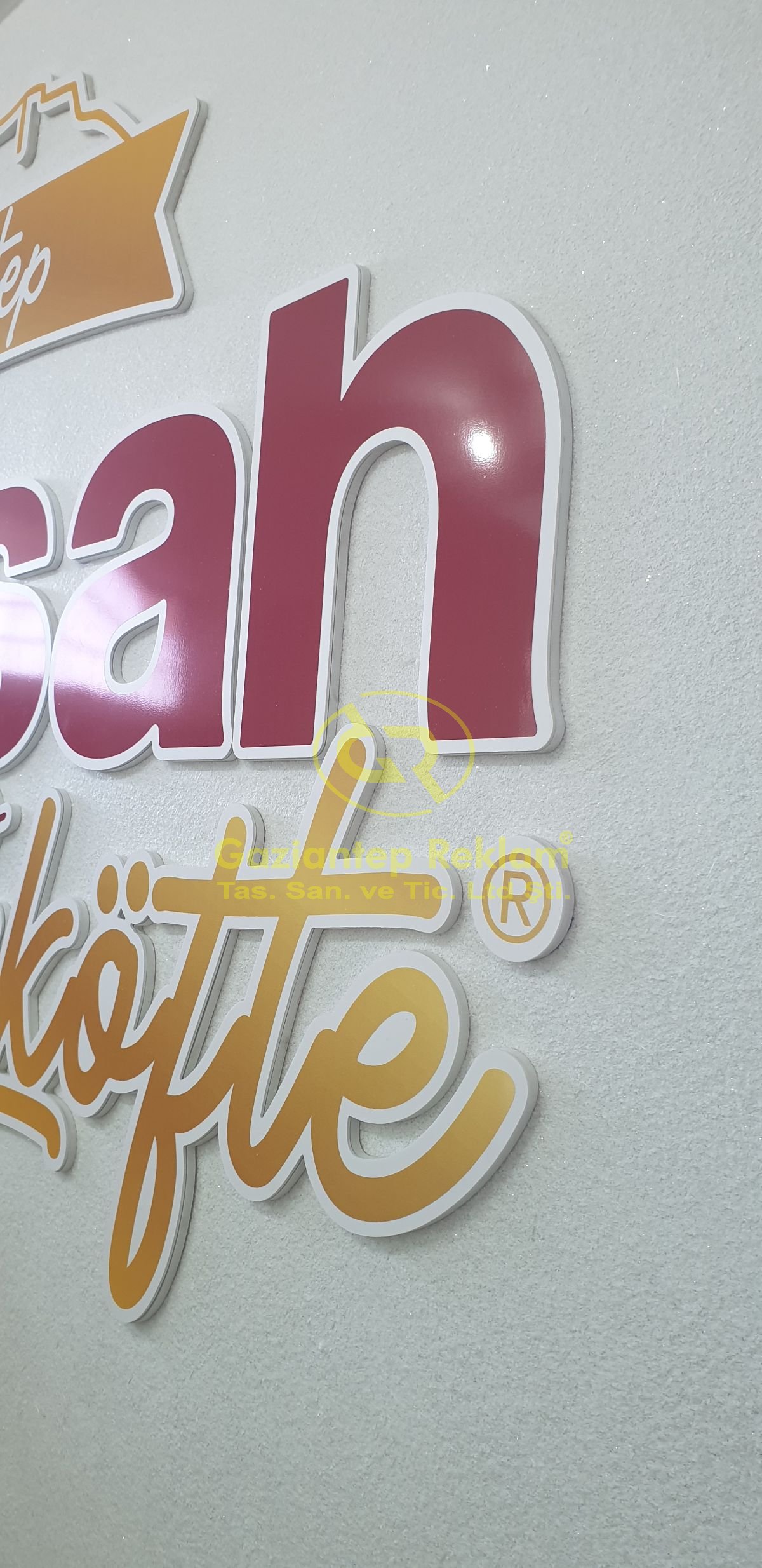 Dekoratif dekota Kabartma İç Mekan Duvar Tabelası