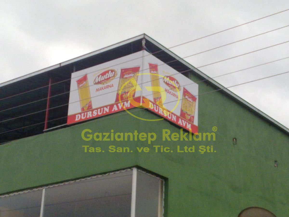 Dursun AVM Dijital Baskılı Cephe Köşe Tabelası