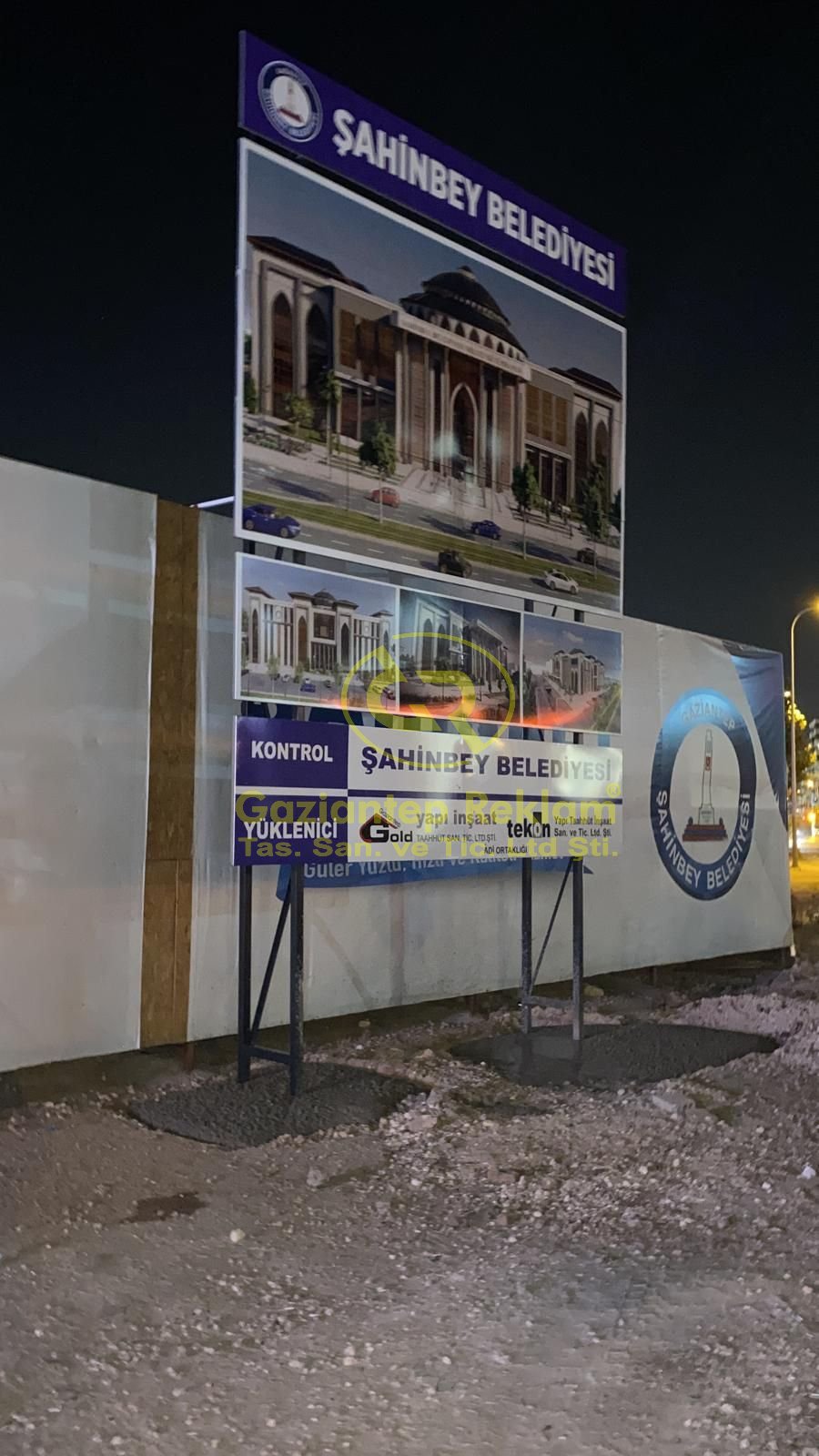 Gaşvenizli sac Dayanıklı Şantiye Vinil Bilgilendirme Tabelası