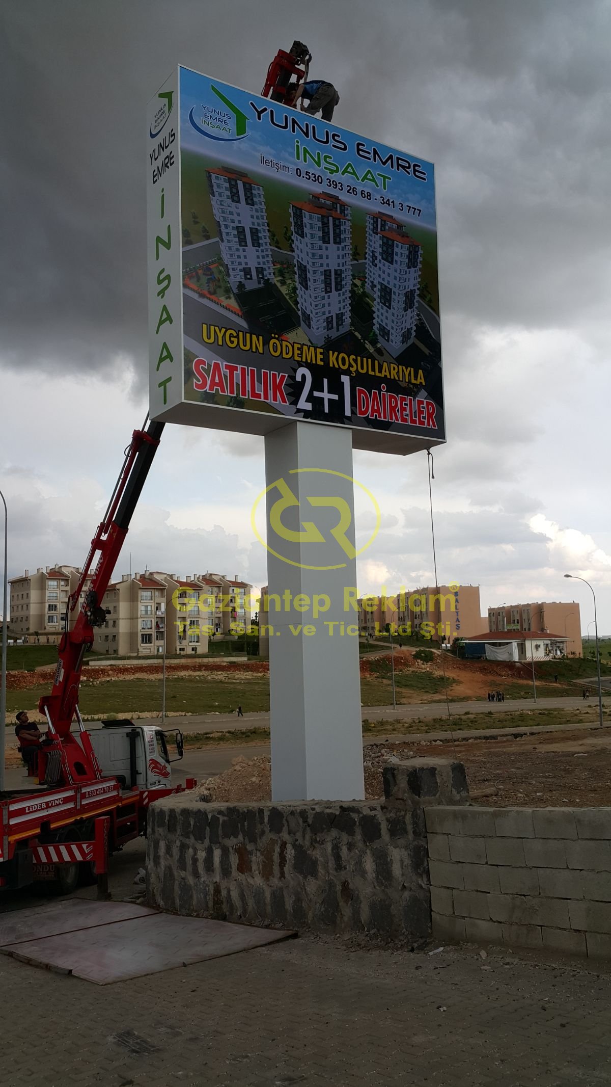  İnşaat Totem Tabela Montajı