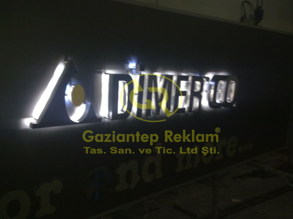 Işıklı Paslanmaz Kutu Harf Kurumsal Tabela Çözümleri