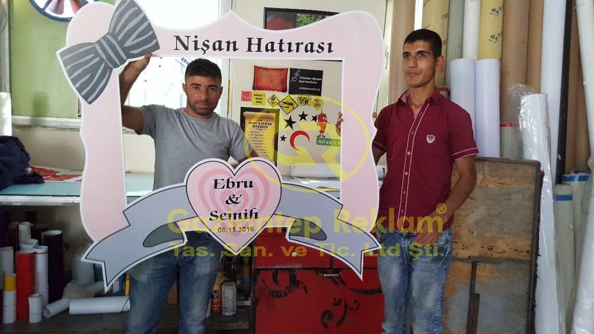 Kişiye Özel Nişan ve Etkinlik Hatıra Çerçevesi