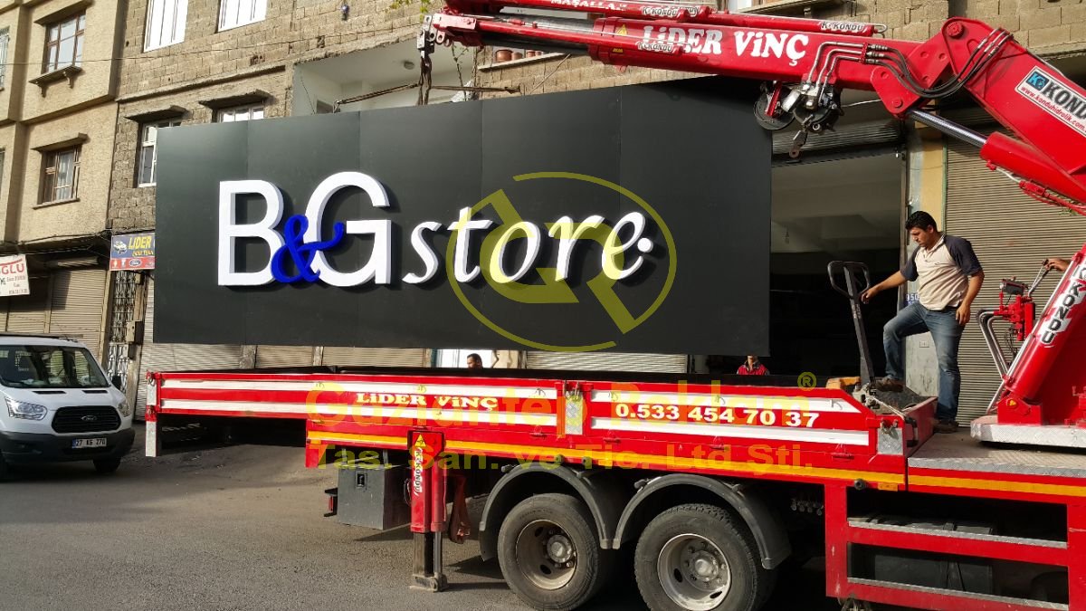  Kompozit Zemin Kutu Harf Tabela Montajı