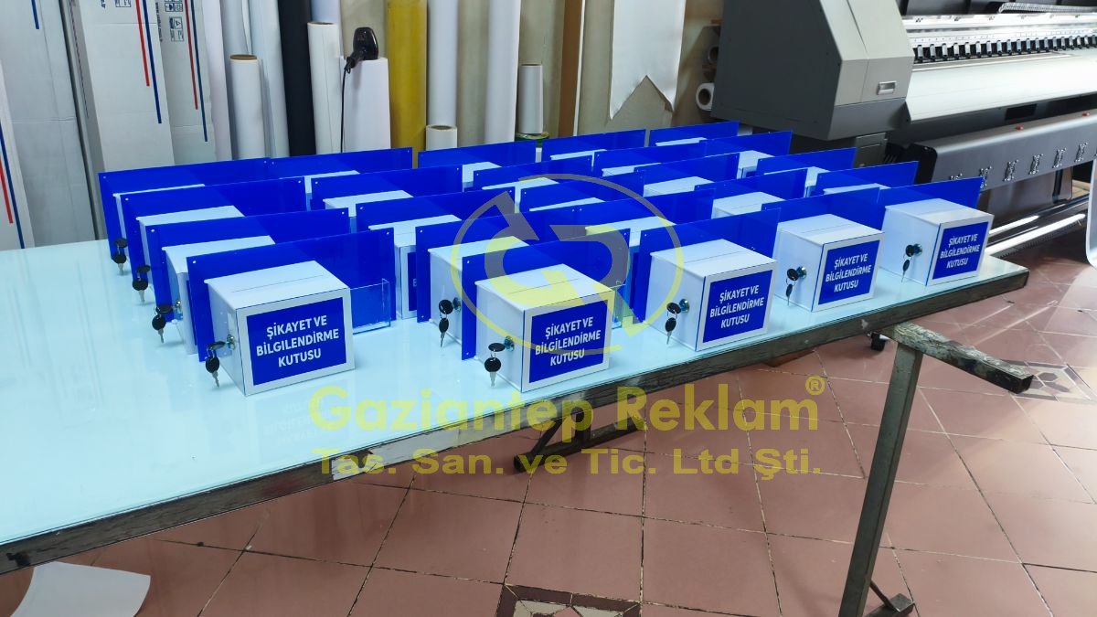 Kurumsal Akrilik Şikayet ve Bilgilendirme Kutusu Çözümleri