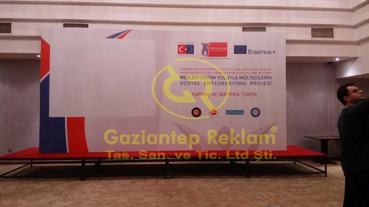 Kurumsal Etkinlik Backdrop, Vinil Sahne Arka Plan