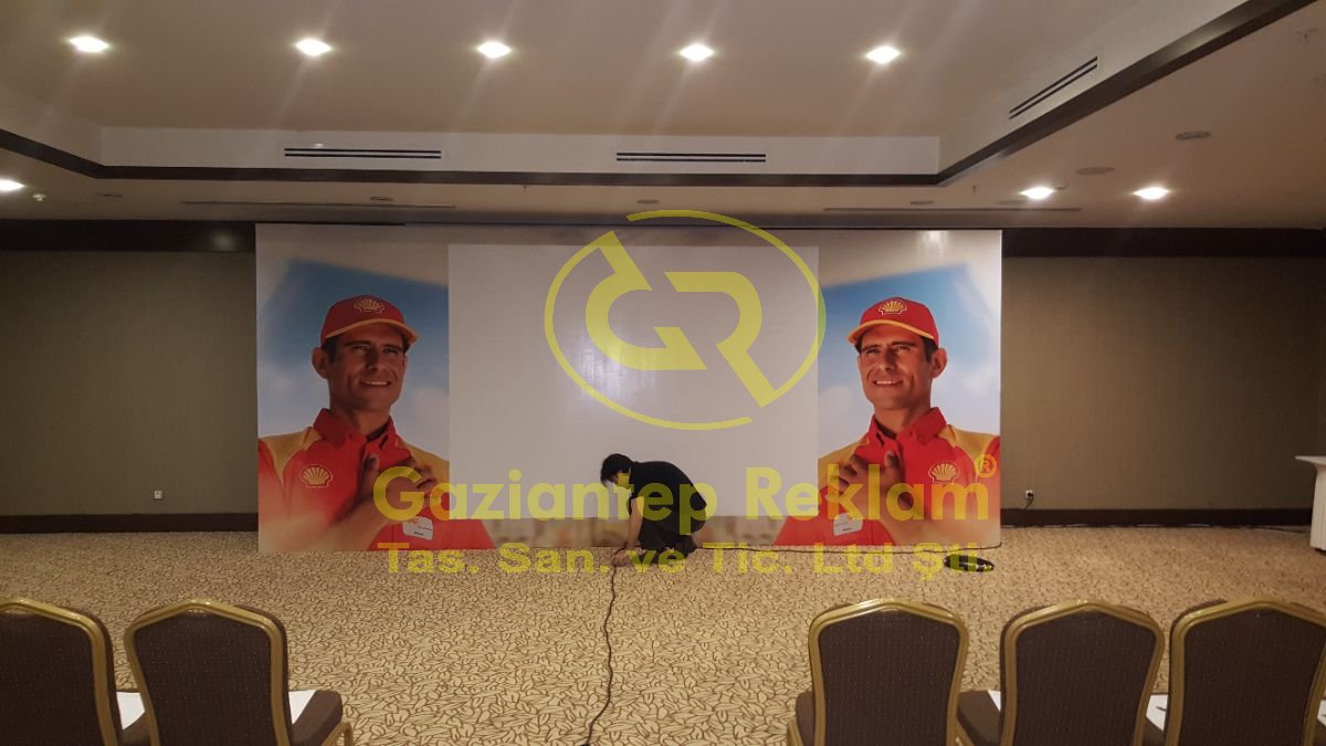 Kurumsal Etkinlik ve Sahne Backdrop Vinil Baskı