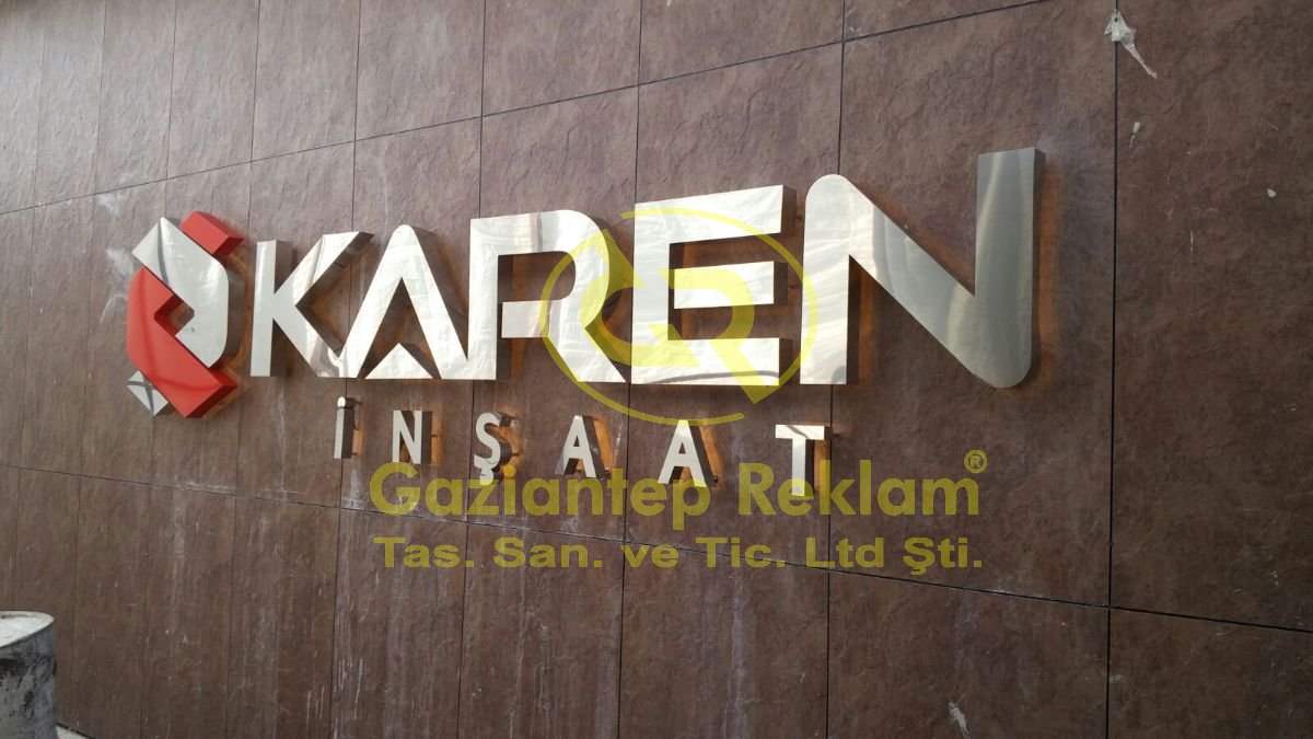 Kurumsal Gold Paslanmaz Kutu Harf Tabela Çözümü