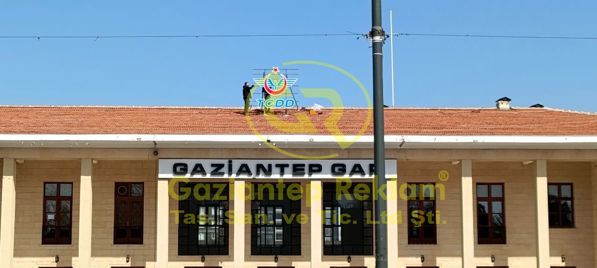  LED Işıklı Kutu Harf Çatı Tabela