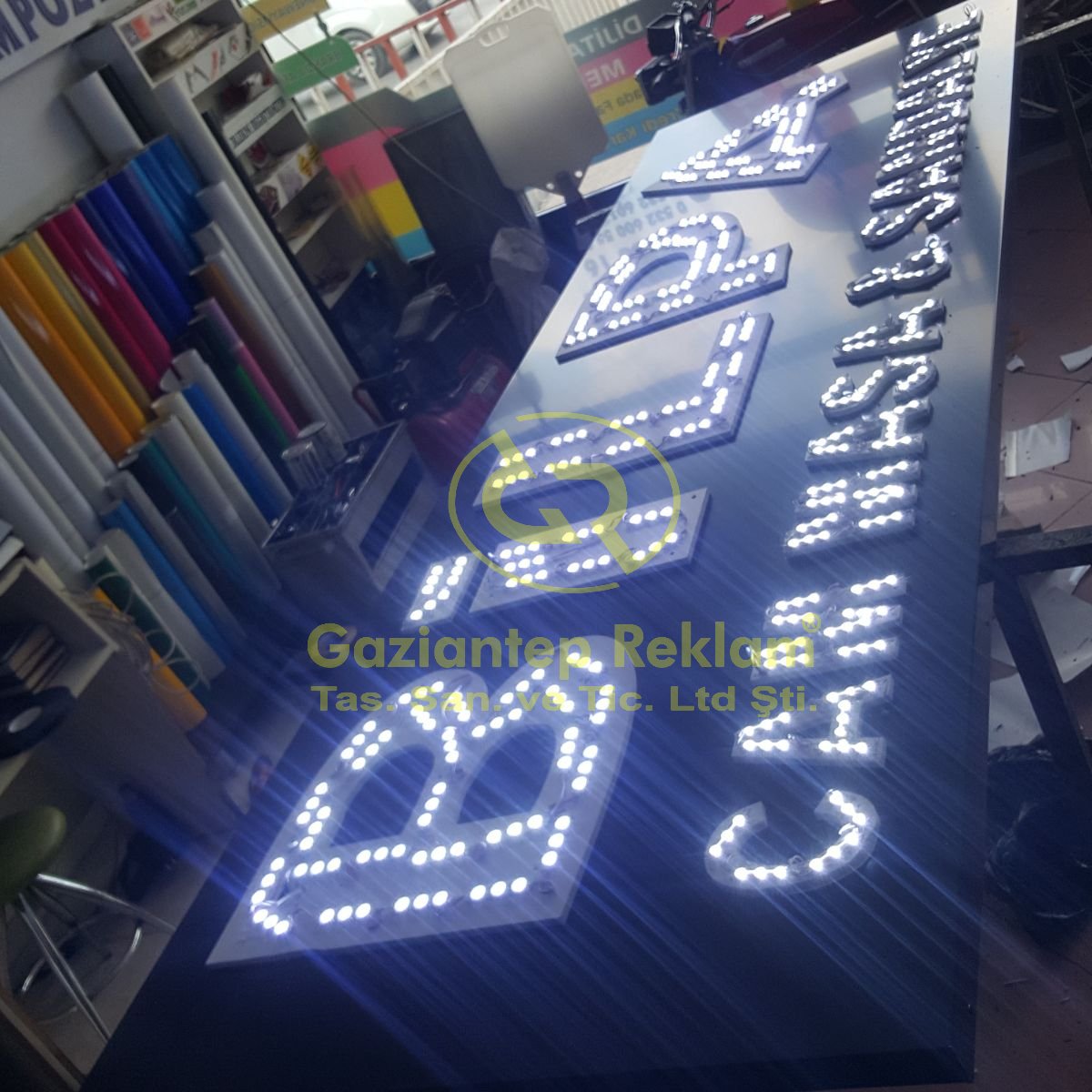  LED Işıklı Kutu Harf Tabela İmalatı
