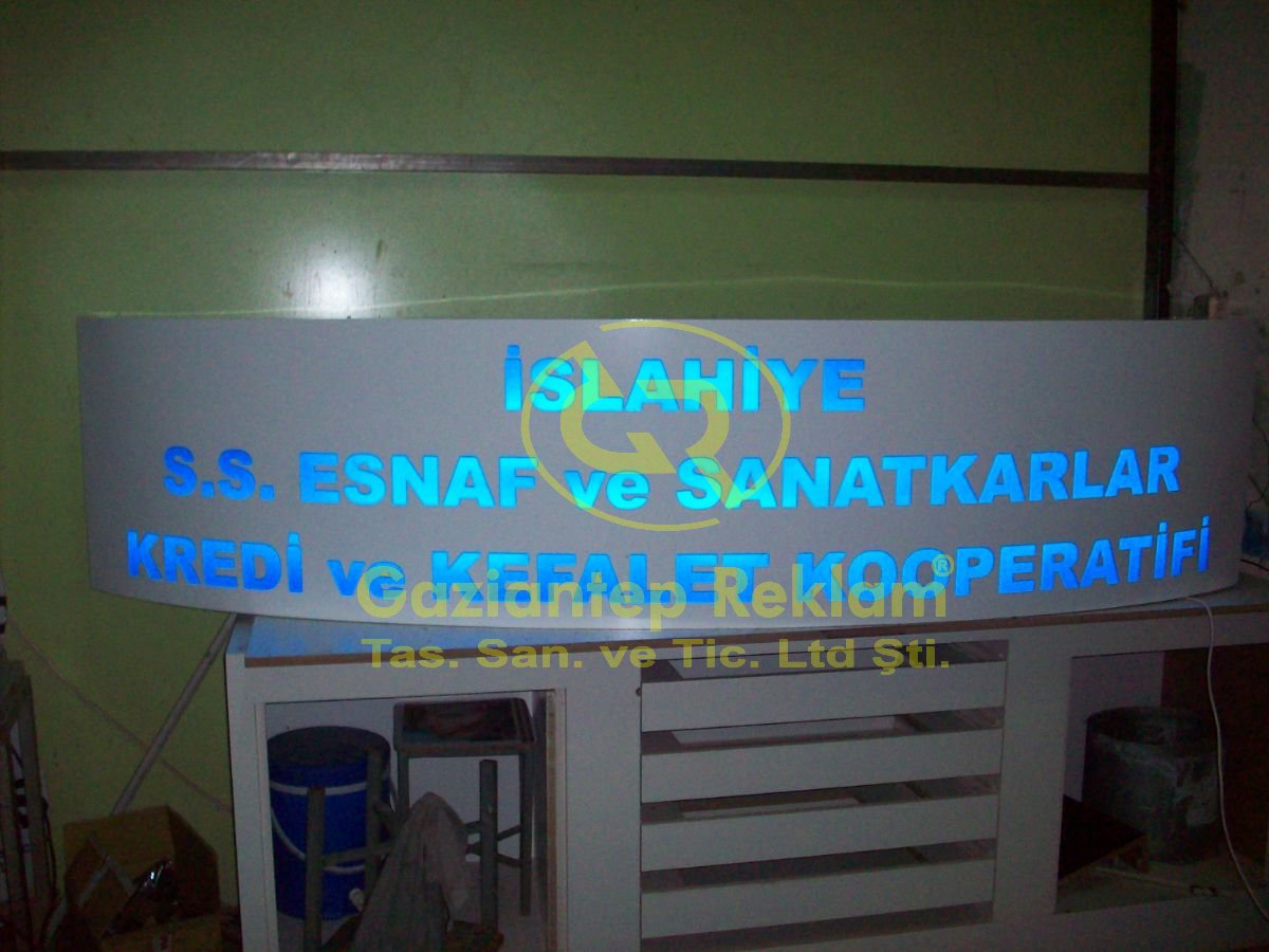  Mavi LED Dekupe Oyma Tabela Çözümleri