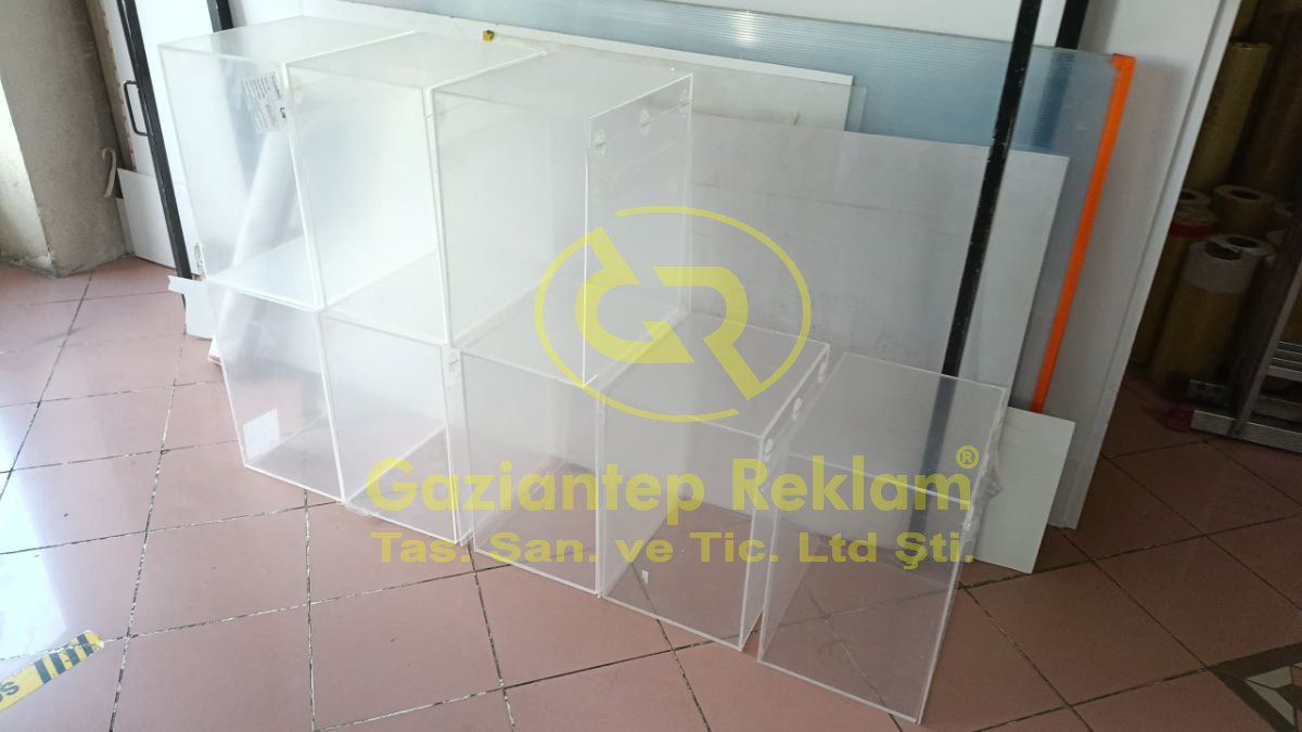Modüler Şeffaf Akrilik Pleksiglas Teşhir Standları