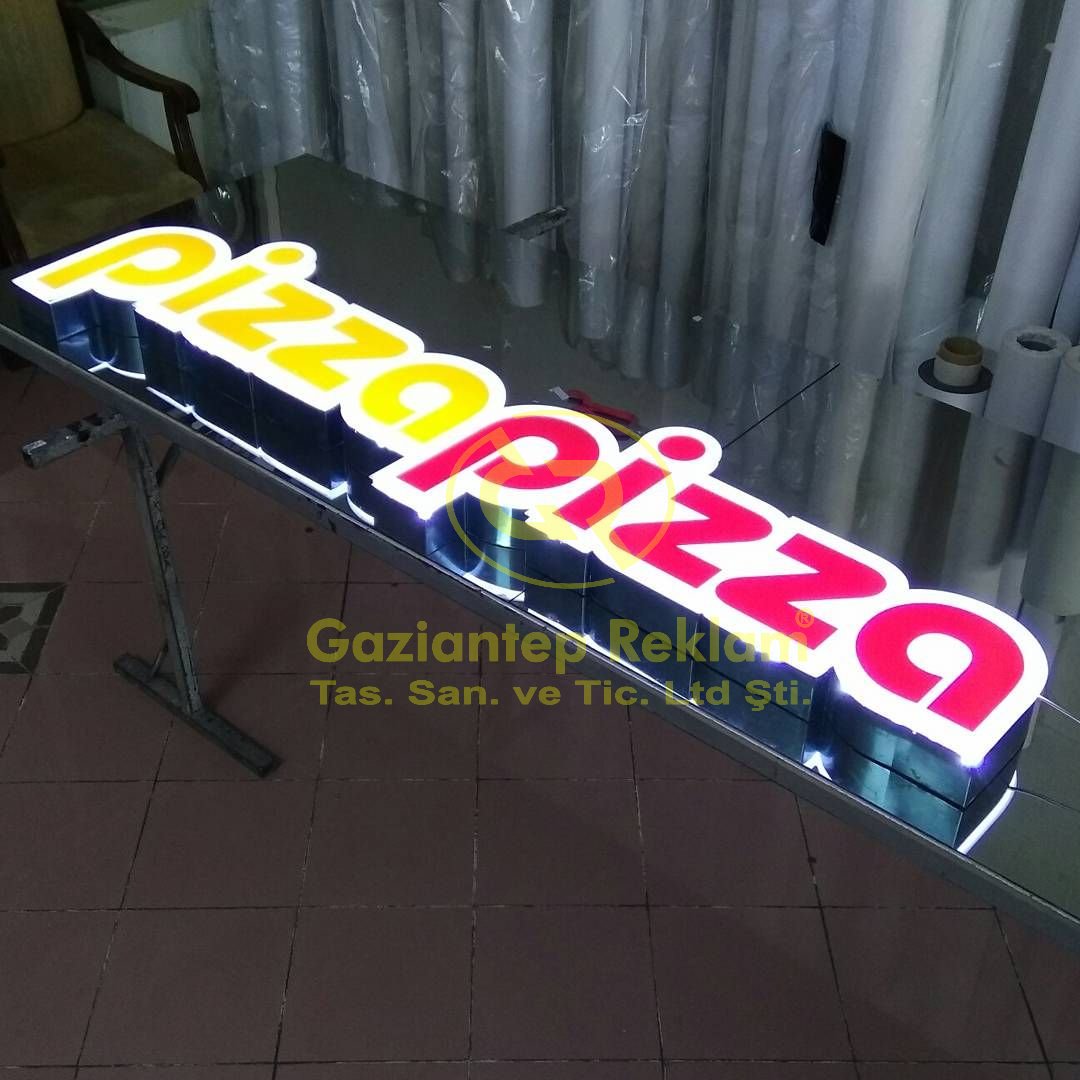 Parlak Pleksi Çift Yüzey Işıklı Kutu Harf