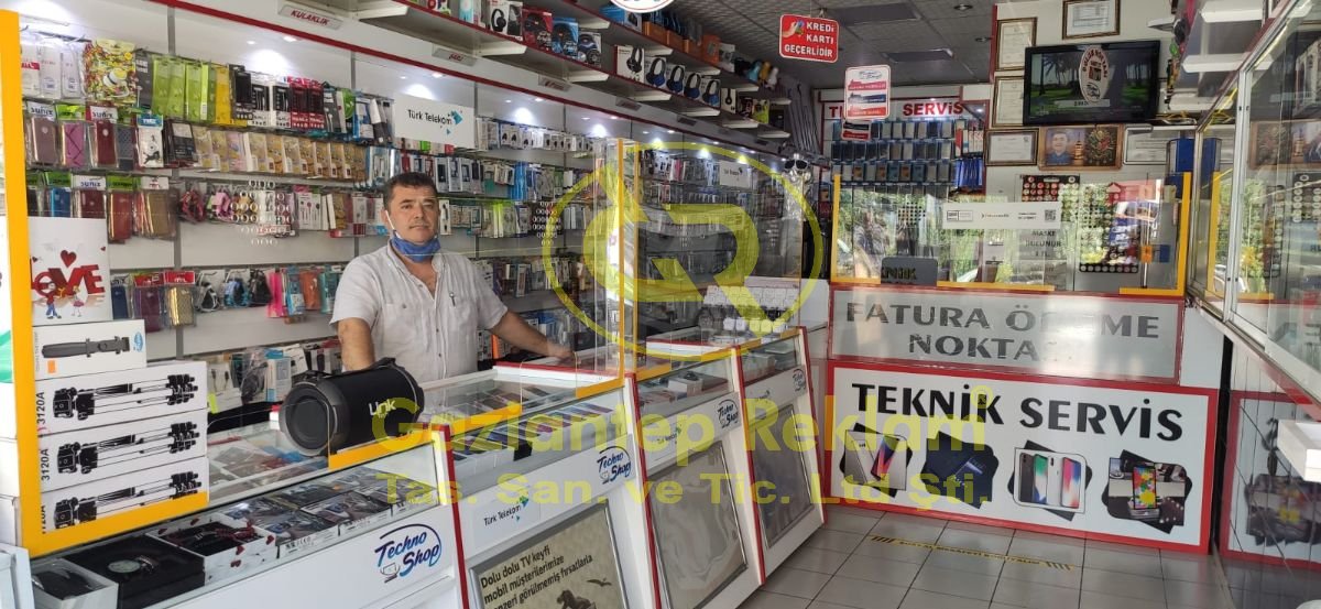  Pleksi Şeffaf Tezgah Koruma Bariyeri