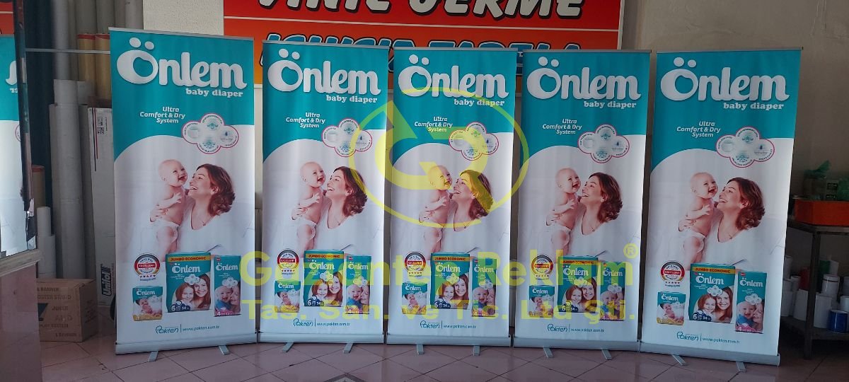 Profesyonel Taşınabilir Roll Up Banner Standı