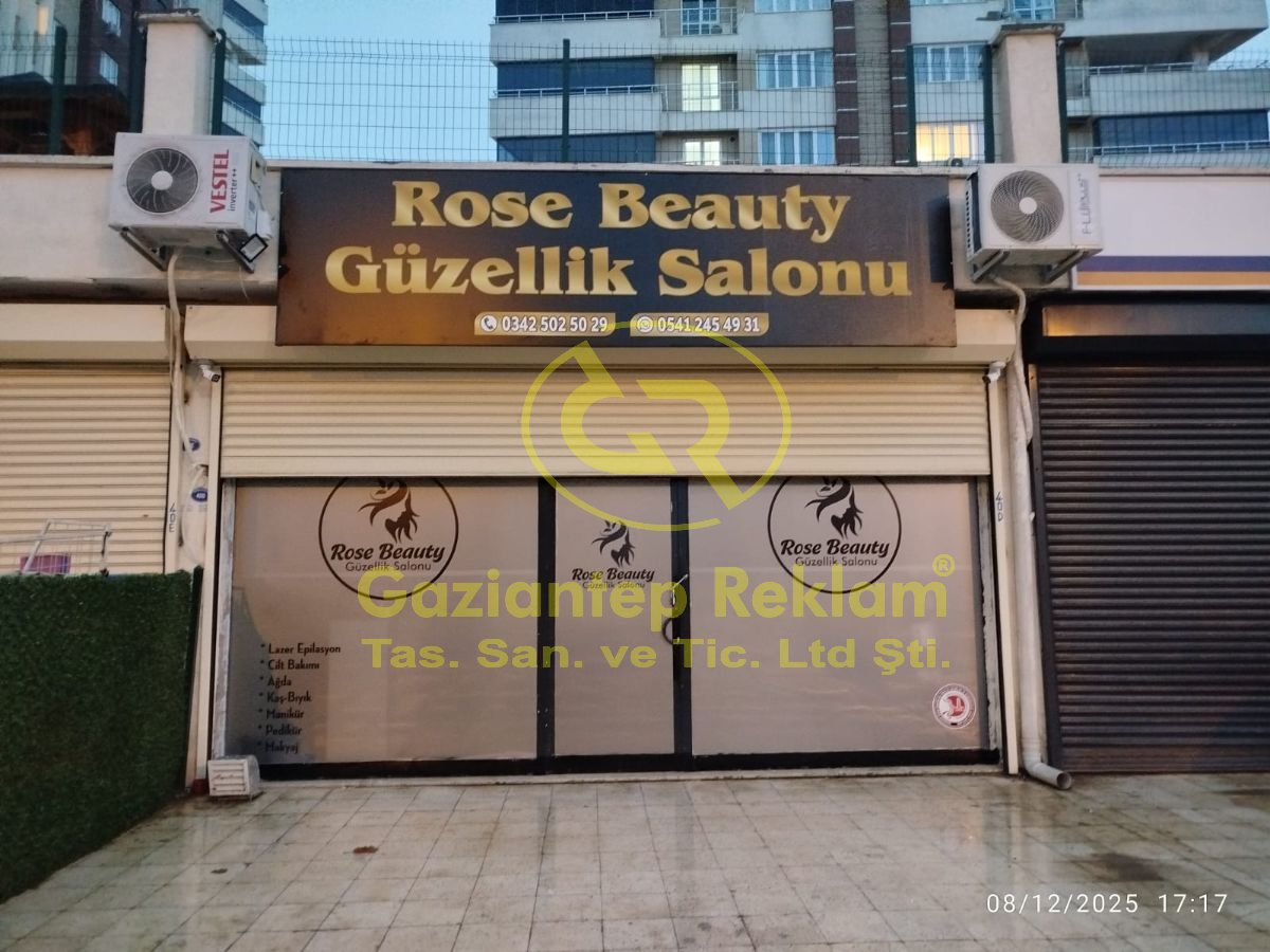 Rose Beauty Güzellik Salonu  Vinil Germe Tabela