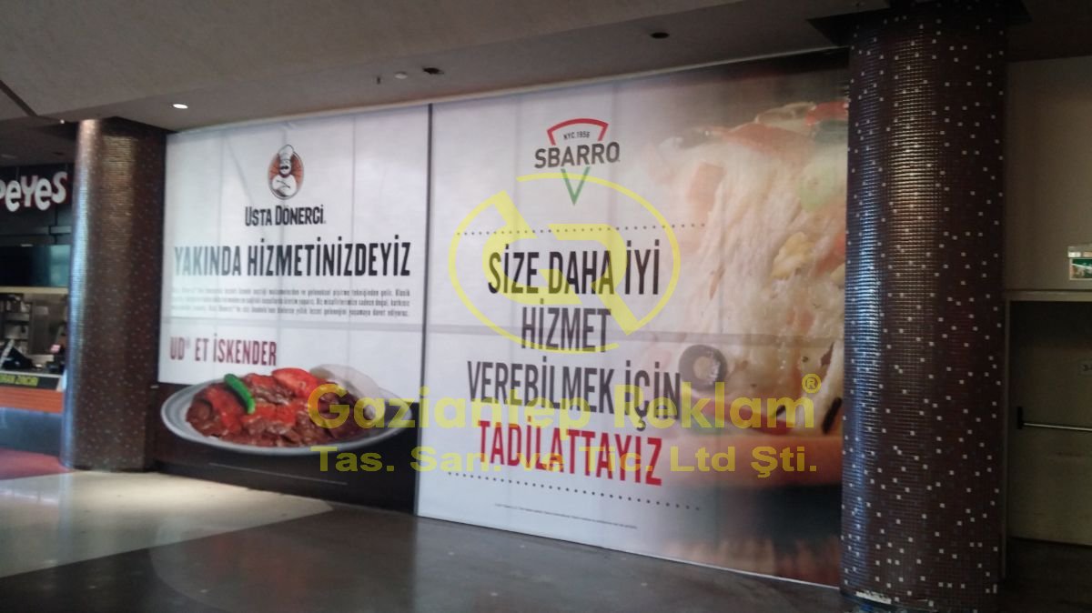 Usta Dönerci Sbarro Tadilat Vinil Germe Baskı Tabela