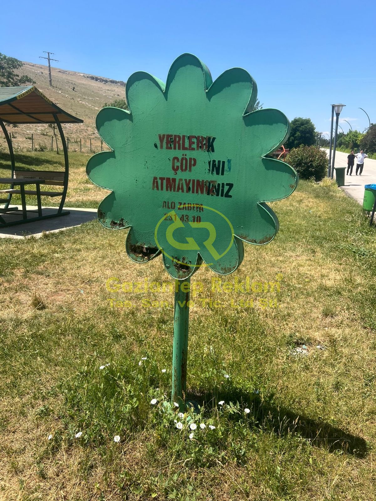 Zabıta İkaz Levhası Özel Kesim Sac Tabela